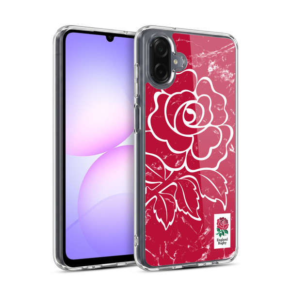 England Rugby Union Marble Red Soft Gel Case for Samsung Galaxy A07 4G