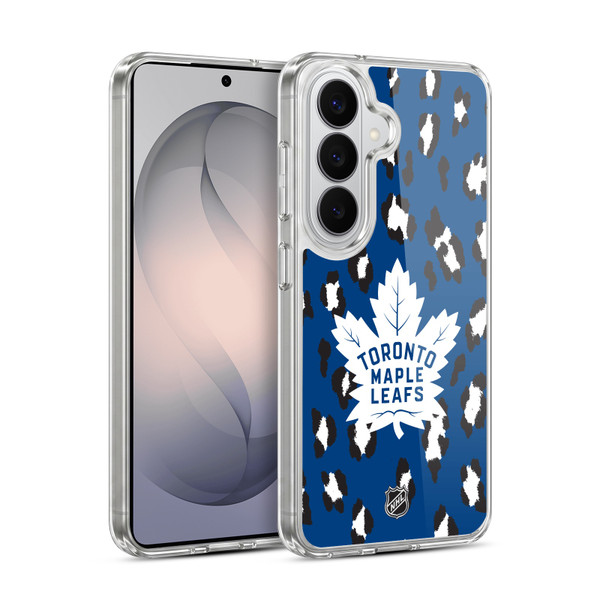 NHL Toronto Maple Leafs Leopard Pattern Soft Gel Case for Samsung Galaxy S26