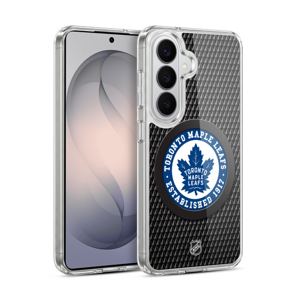 NHL Toronto Maple Leafs Puck Texture Soft Gel Case for Samsung Galaxy S26