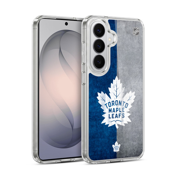NHL Toronto Maple Leafs Half Distressed Soft Gel Case for Samsung Galaxy S26 Plus