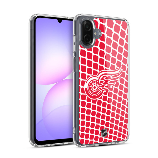 NHL Detroit Red Wings Net Pattern Soft Gel Case for Samsung Galaxy A07 4G