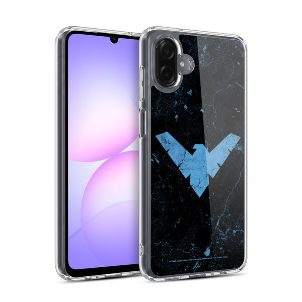 Batman DC Comics Nightwing Logo Grunge Soft Gel Case for Samsung Galaxy A07 4G