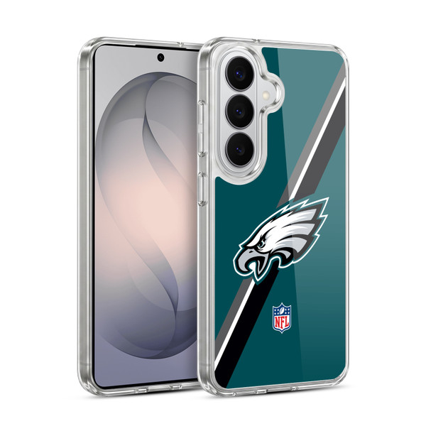 NFL Philadelphia Eagles Logo Stripes Soft Gel Case for Samsung Galaxy S26