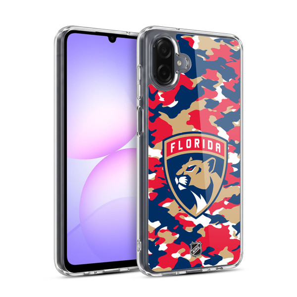 NHL Florida Panthers Camouflage Soft Gel Case for Samsung Galaxy A07 4G