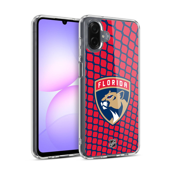 NHL Florida Panthers Net Pattern Soft Gel Case for Samsung Galaxy A07 4G