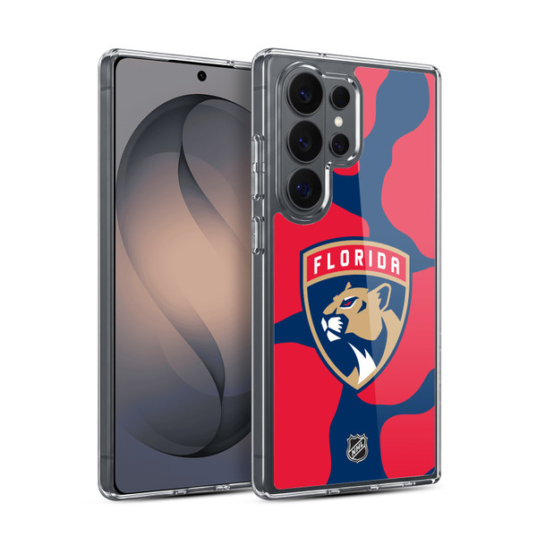 NHL Florida Panthers Cow Pattern Soft Gel Case for Samsung Galaxy S26 Ultra