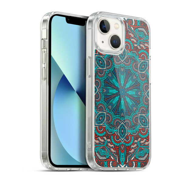 Aimee Stewart Mandala Moroccan Sea Soft Gel Case for Apple iPhone 13