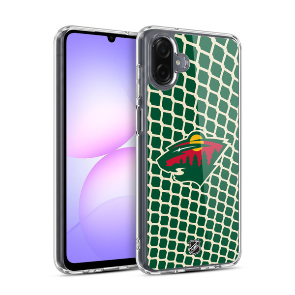 NHL Minnesota Wild Net Pattern Soft Gel Case for Samsung Galaxy A07 4G