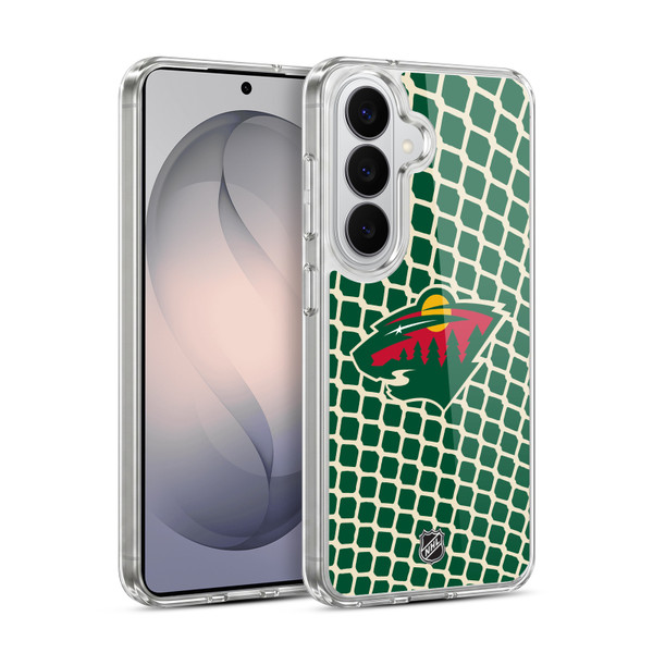 NHL Minnesota Wild Net Pattern Soft Gel Case for Samsung Galaxy S26