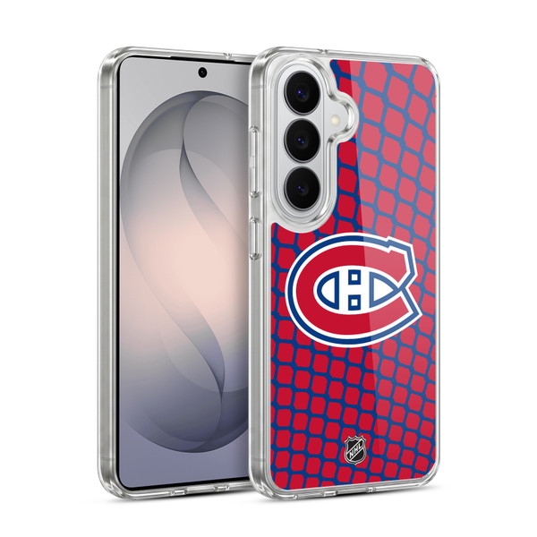 NHL Montreal Canadiens Net Pattern Soft Gel Case for Samsung Galaxy S26 Plus