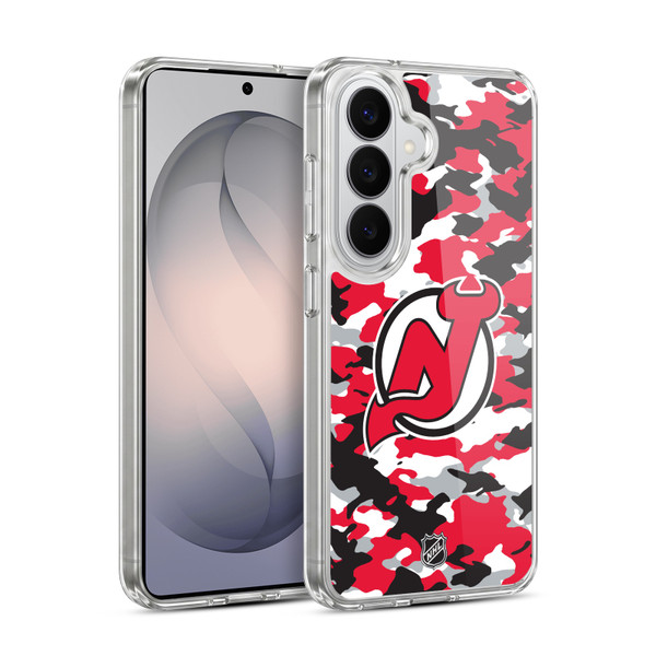 NHL New Jersey Devils Camouflage Soft Gel Case for Samsung Galaxy S26