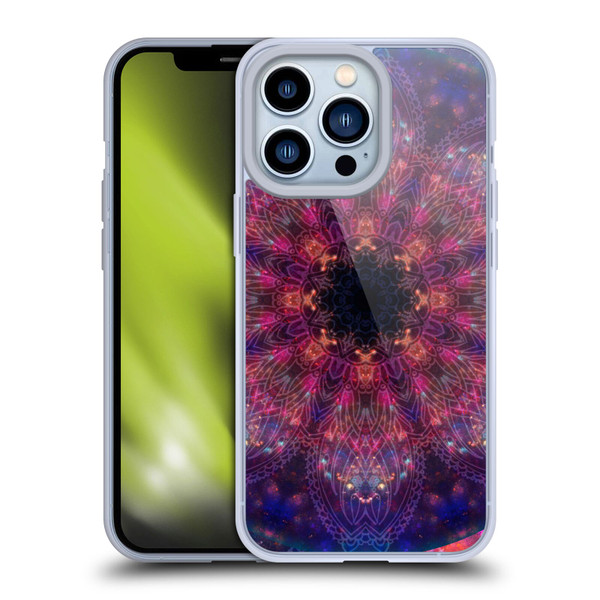 Aimee Stewart Mandala Doodle Flower Soft Gel Case for Apple iPhone 13 Pro