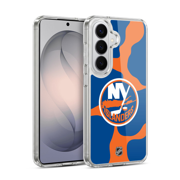 NHL New York Islanders Cow Pattern Soft Gel Case for Samsung Galaxy S26