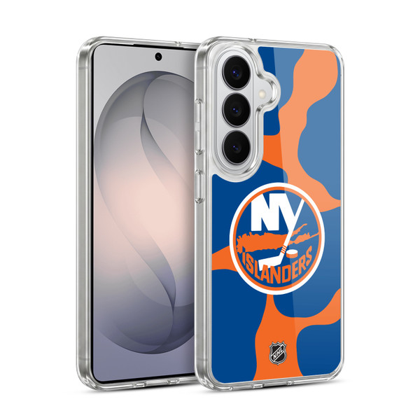 NHL New York Islanders Cow Pattern Soft Gel Case for Samsung Galaxy S26 Plus