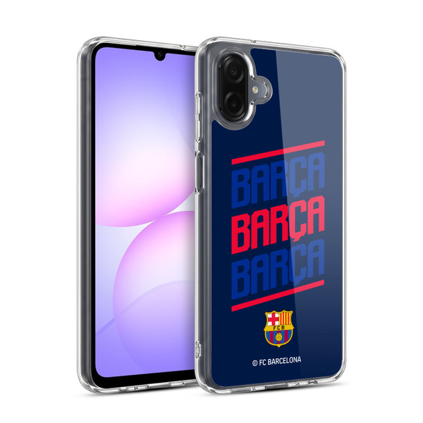 FC Barcelona Graphics Barca Type Soft Gel Case for Samsung Galaxy A07 4G