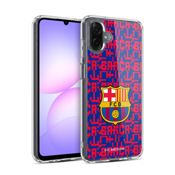 FC Barcelona Graphics Pattern Soft Gel Case for Samsung Galaxy A07 4G