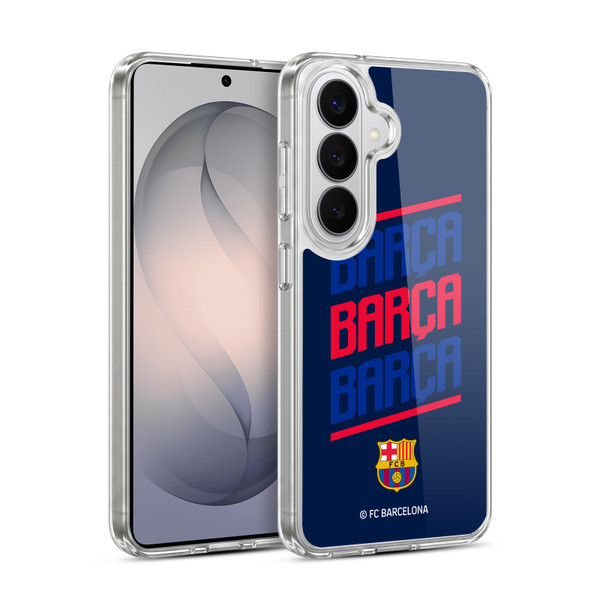 FC Barcelona Graphics Barca Type Soft Gel Case for Samsung Galaxy S26 Plus