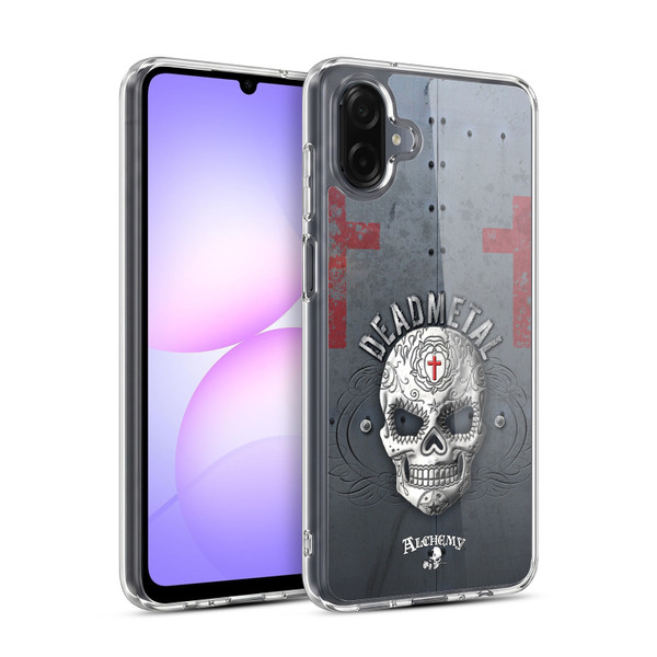 Alchemy Gothic Skull Dead Metal Soft Gel Case for Samsung Galaxy A07 4G