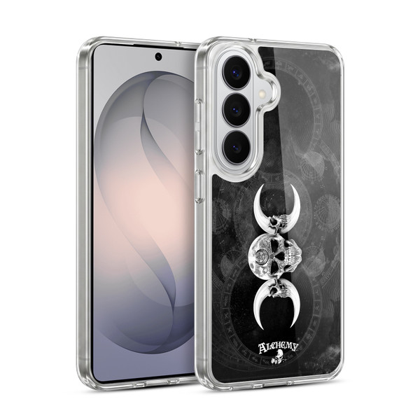 Alchemy Gothic Skull Dark Goddess Moon Soft Gel Case for Samsung Galaxy S26 Plus