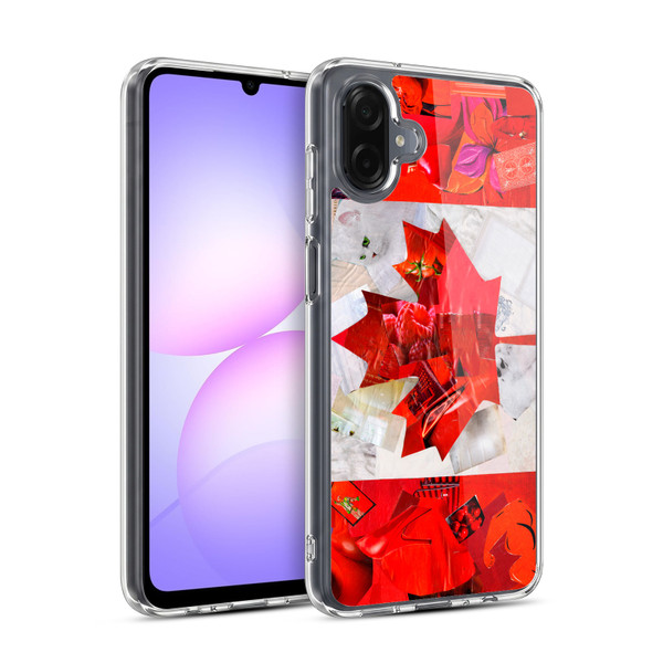 Artpoptart Flags Canada Soft Gel Case for Samsung Galaxy A07 4G