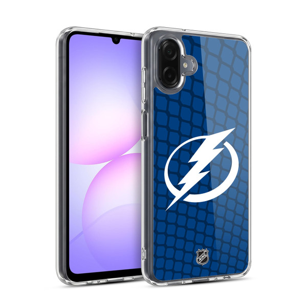 NHL Tampa Bay Lightning Net Pattern Soft Gel Case for Samsung Galaxy A07 4G