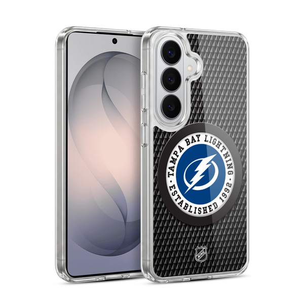 NHL Tampa Bay Lightning Puck Texture Soft Gel Case for Samsung Galaxy S26 Plus