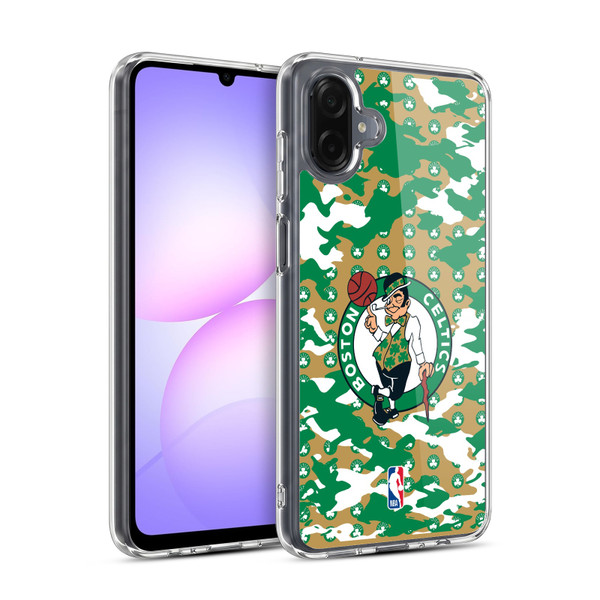 NBA Boston Celtics Camouflage Soft Gel Case for Samsung Galaxy A07 4G