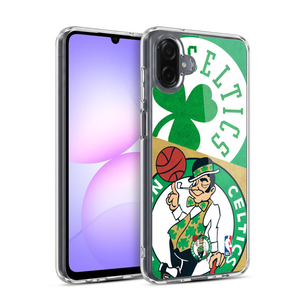 NBA Boston Celtics Half Oversized Soft Gel Case for Samsung Galaxy A07 4G