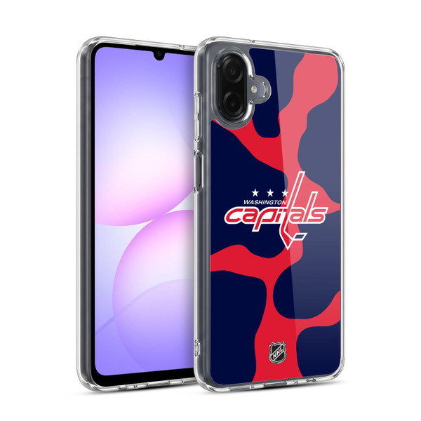 NHL Washington Capitals Cow Pattern Soft Gel Case for Samsung Galaxy A07 4G