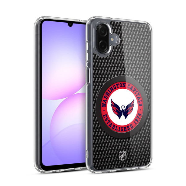 NHL Washington Capitals Puck Texture Soft Gel Case for Samsung Galaxy A07 4G