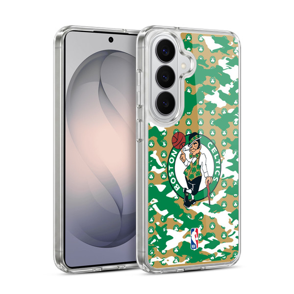 NBA Boston Celtics Camouflage Soft Gel Case for Samsung Galaxy S26