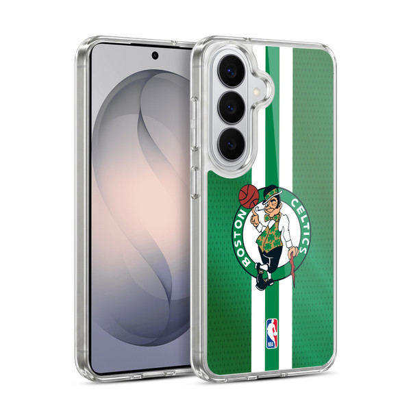 NBA Boston Celtics Stripes Soft Gel Case for Samsung Galaxy S26