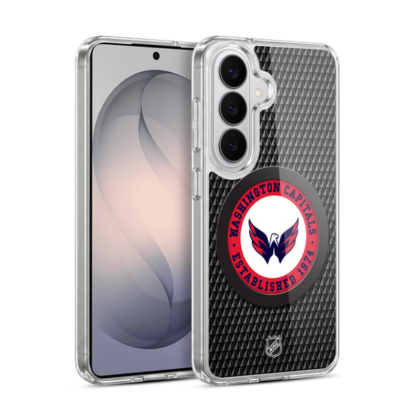 NHL Washington Capitals Puck Texture Soft Gel Case for Samsung Galaxy S26