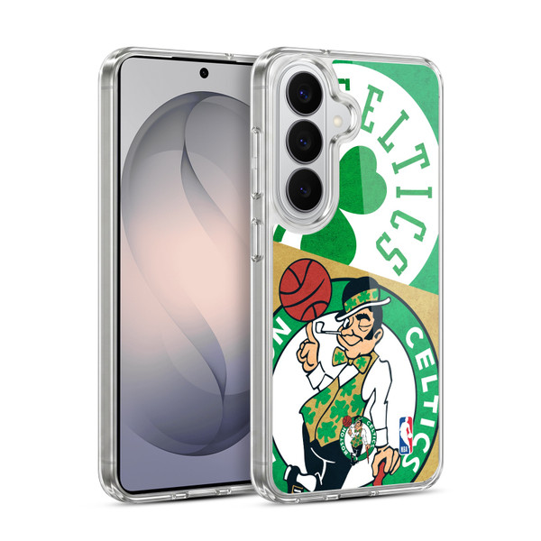NBA Boston Celtics Half Oversized Soft Gel Case for Samsung Galaxy S26 Plus