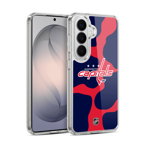NHL Washington Capitals Cow Pattern Soft Gel Case for Samsung Galaxy S26 Plus