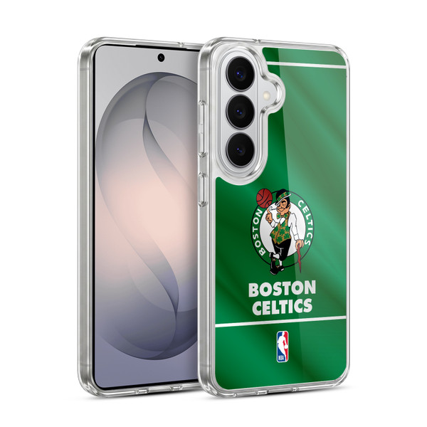 NBA Boston Celtics Horizontal Banner Soft Gel Case for Samsung Galaxy S26 Plus