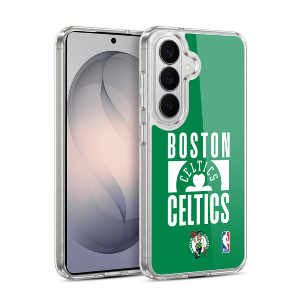 NBA Boston Celtics Typography Soft Gel Case for Samsung Galaxy S26 Plus