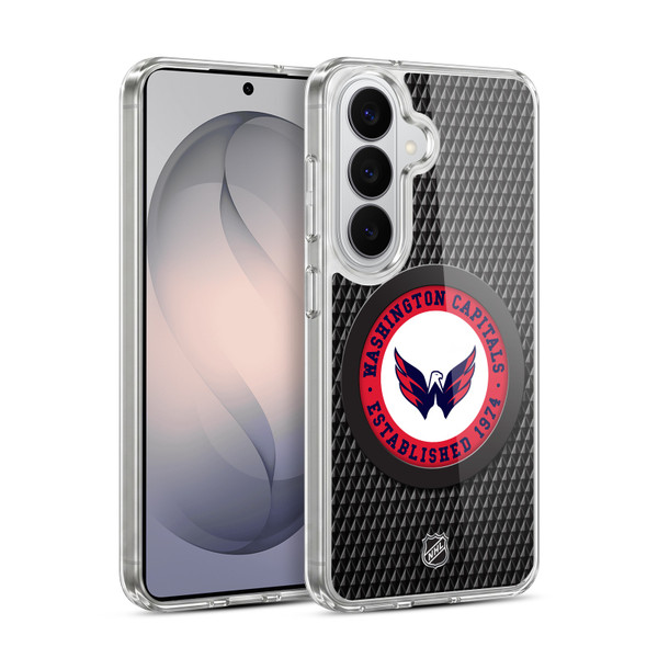 NHL Washington Capitals Puck Texture Soft Gel Case for Samsung Galaxy S26 Plus