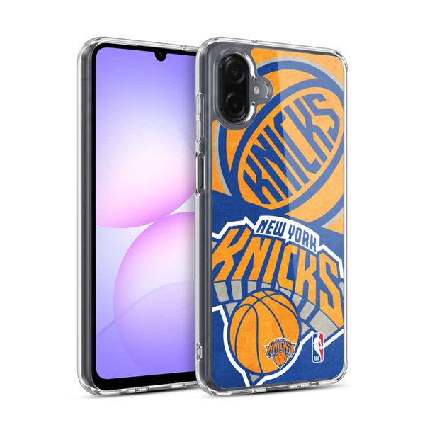 NBA New York Knicks Half Oversized Soft Gel Case for Samsung Galaxy A07 4G