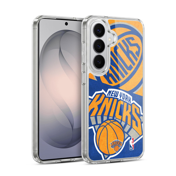 NBA New York Knicks Half Oversized Soft Gel Case for Samsung Galaxy S26