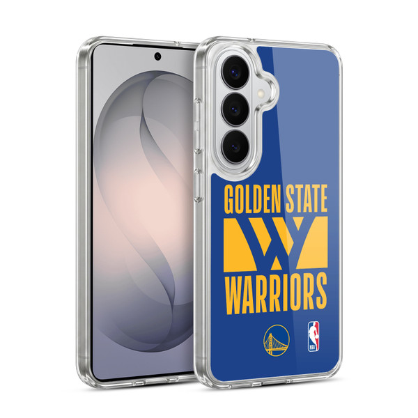 NBA Golden State Warriors Typography Soft Gel Case for Samsung Galaxy S26 Plus