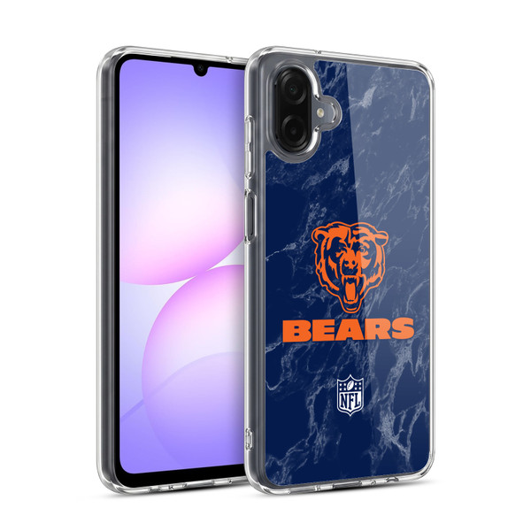 NFL Chicago Bears Graphics Coloured Marble Soft Gel Case for Samsung Galaxy A07 4G