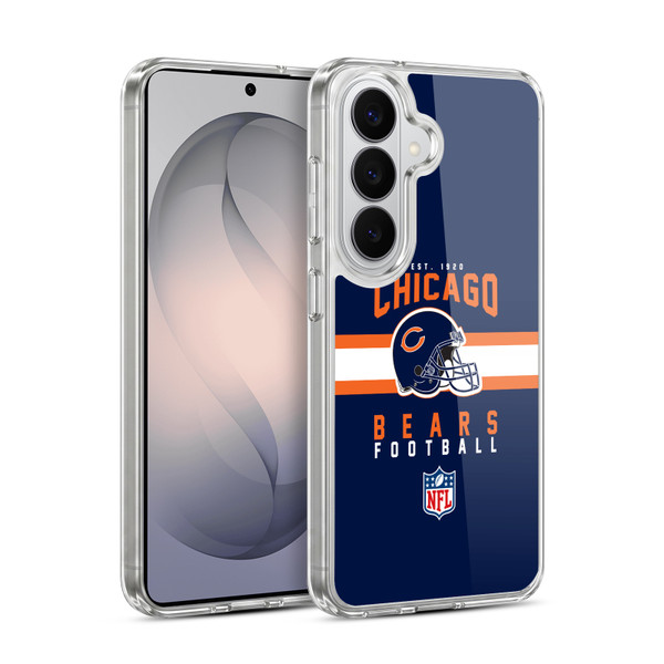 NFL Chicago Bears Graphics Helmet Typography Soft Gel Case for Samsung Galaxy S26