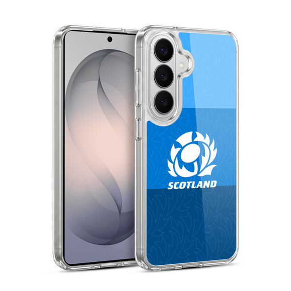 Scotland Rugby Graphics Stripes Pattern Soft Gel Case for Samsung Galaxy S26 Plus