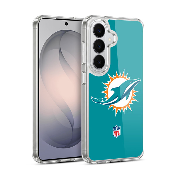 NFL Miami Dolphins Logo Plain Soft Gel Case for Samsung Galaxy S26 Plus