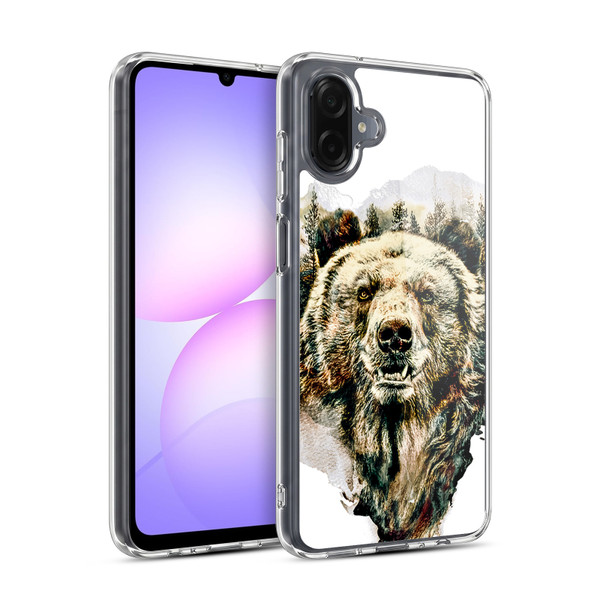 Riza Peker Animals Bear Soft Gel Case for Samsung Galaxy A07 4G