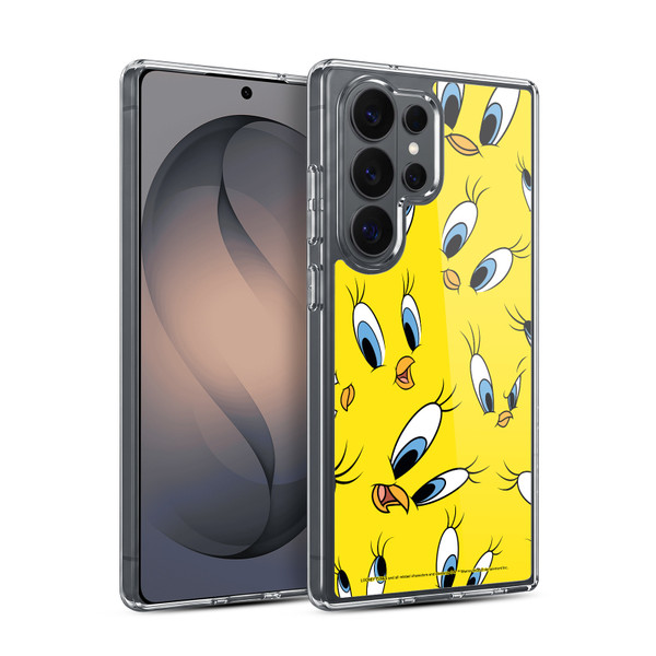 Looney Tunes Patterns Tweety Soft Gel Case for Samsung Galaxy S26 Ultra