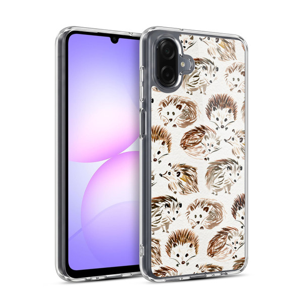 Cat Coquillette Animals Hedgehogs Soft Gel Case for Samsung Galaxy A07 4G