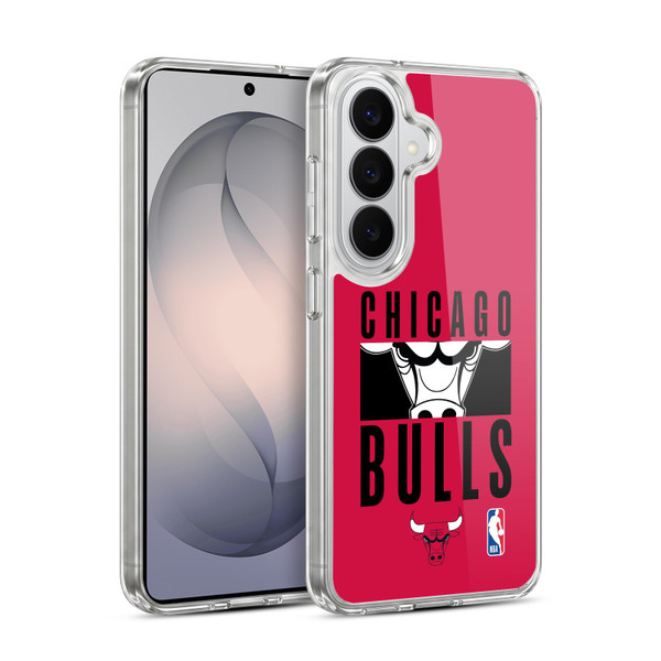 NBA Chicago Bulls Typography Soft Gel Case for Samsung Galaxy S26 Plus