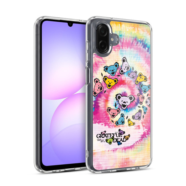 Grateful Dead Graphics Bear Tie Dye Soft Gel Case for Samsung Galaxy A07 4G